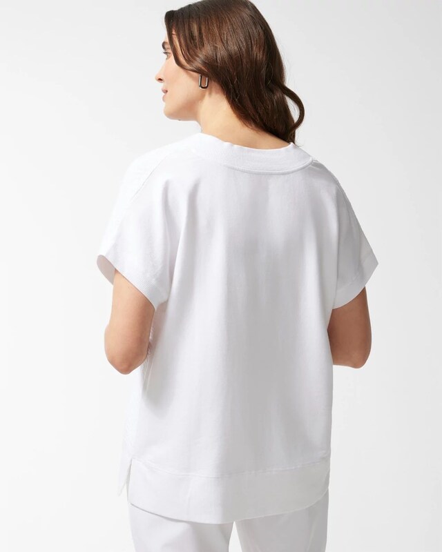 Zenergy French Terry Gauze Beach Shirt - image 3